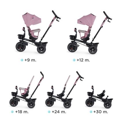 KINDERKRAFT – Kinder-Dreirad 5in1 SPINSTEP rosa