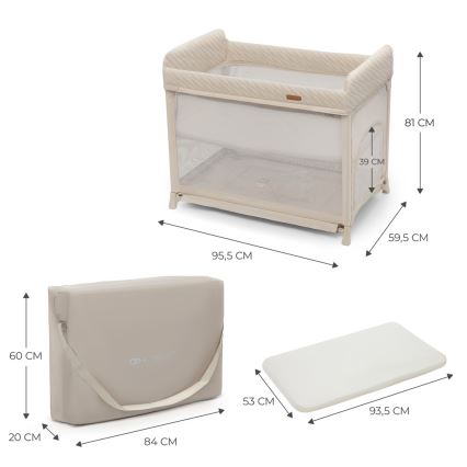 KINDERKRAFT SELECT - Kinder-Reisebett MOON DREAM beige