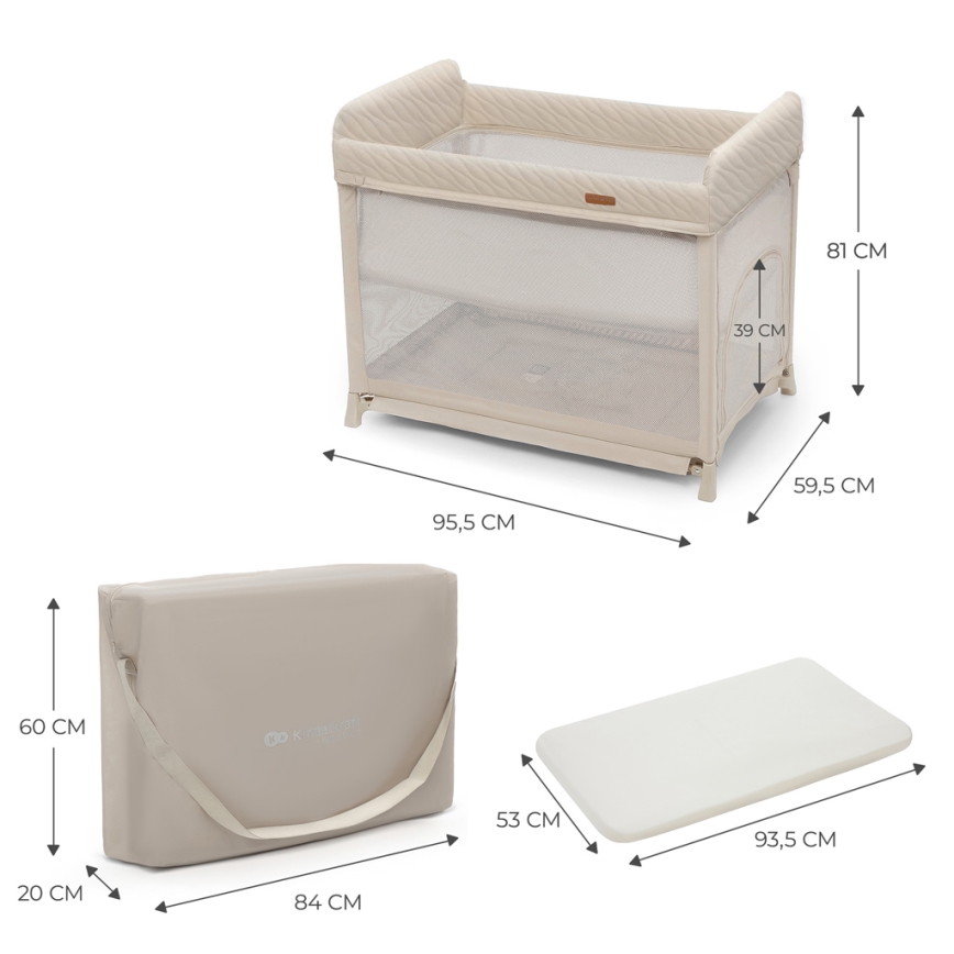 KINDERKRAFT SELECT - Kinder-Reisebett MOON DREAM beige