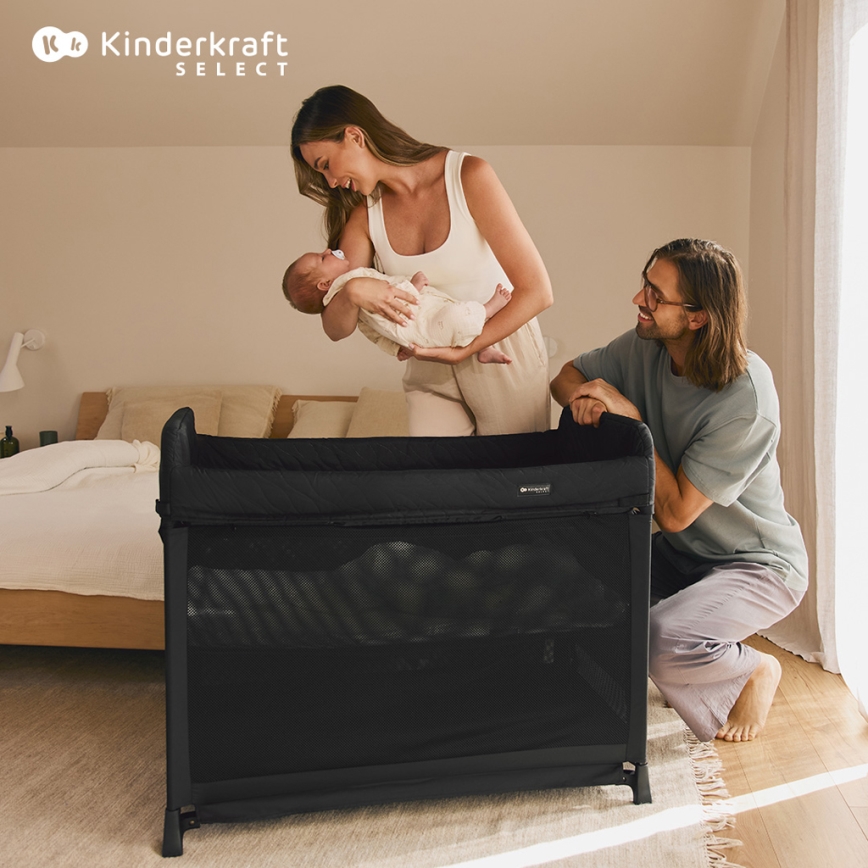 KINDERKRAFT SELECT - Kinder-Reisebett MOON DREAM schwarz