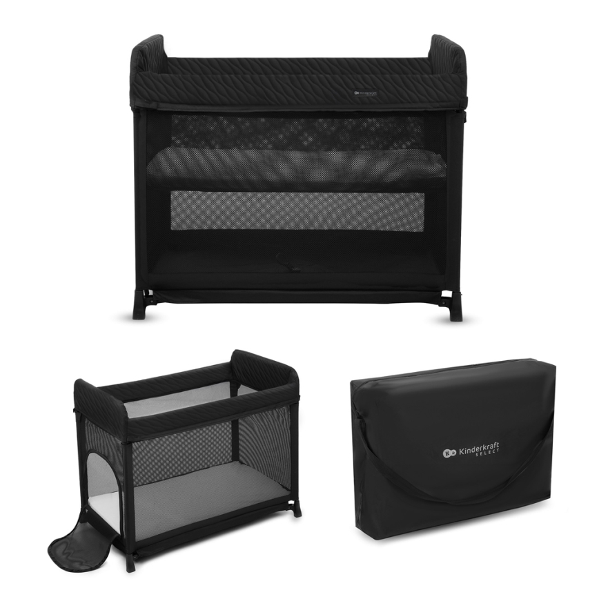 KINDERKRAFT SELECT - Kinder-Reisebett MOON DREAM schwarz
