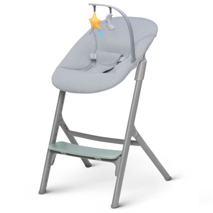 KINDERKRAFT SELECT - Kinderhochstuhl 3-in-1 LIVY Premium Olivegrün + Babywippe CALMEE