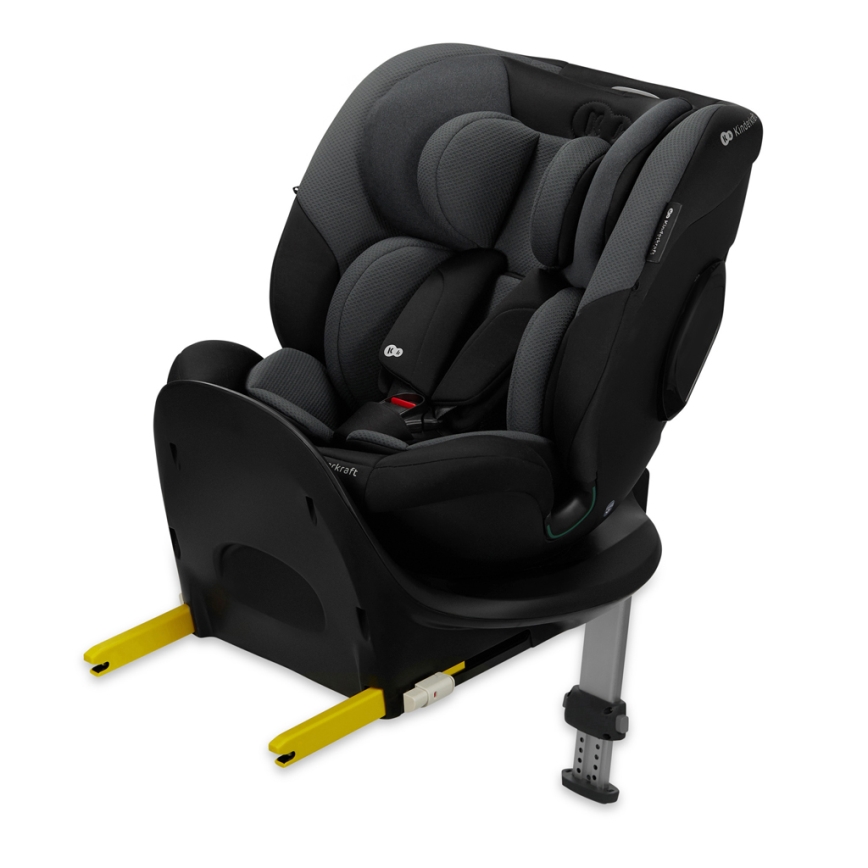 KINDERKRAFT SELECT - Kindersitz mit drehbarer I-FIX-Basis (40-150 cm) Graphit-Schwarz