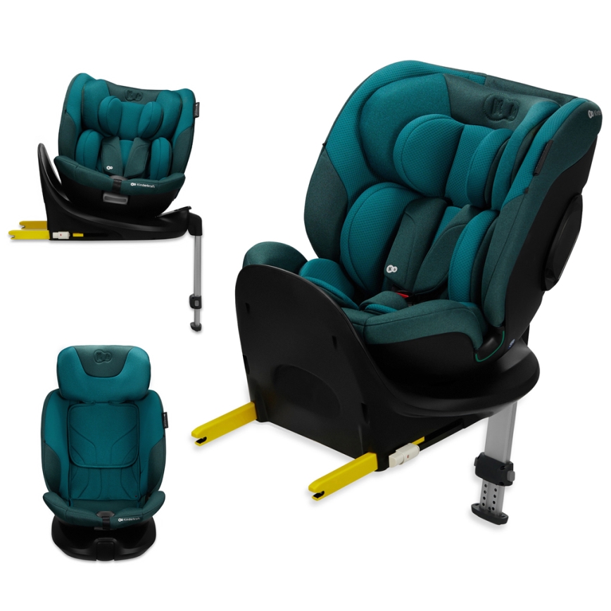 KINDERKRAFT SELECT - Autokindersitz mit drehbarer ISOFIX-Basis (40-150 cm) Harbor Blue