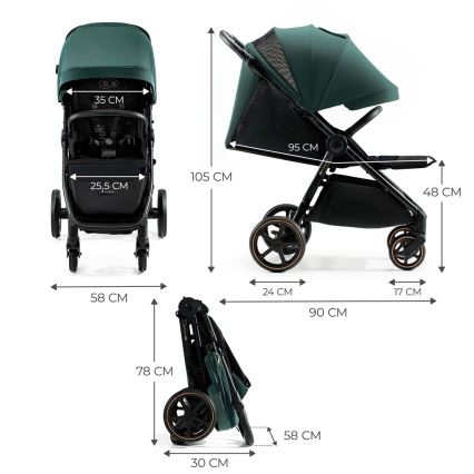 KINDERKRAFT SELECT - Kinderwagen MITZY Jade grün