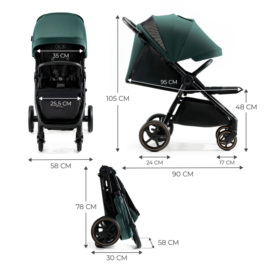 KINDERKRAFT SELECT - Kinderwagen MITZY Jade grün