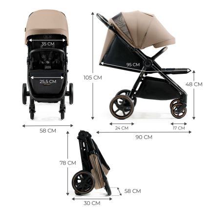 KINDERKRAFT SELECT - Kinderwagen MITZY Linen beige