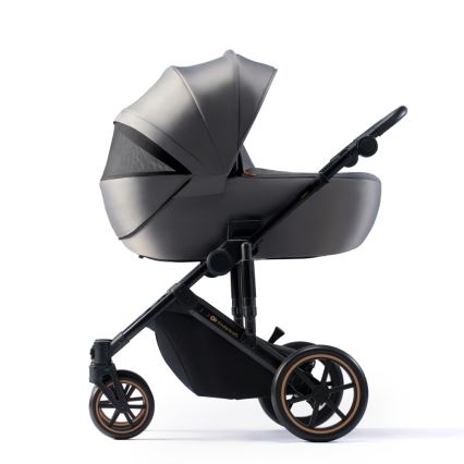KINDERKRAFT SELECT - Kombi-Kinderwagen 3in1 PRIME 2 Premium Shadow grau + Auto-Kindersitz