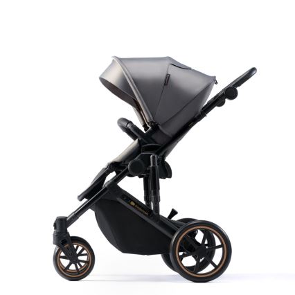 KINDERKRAFT SELECT - Kombi-Kinderwagen 3in1 PRIME 2 Premium Shadow grau + Auto-Kindersitz