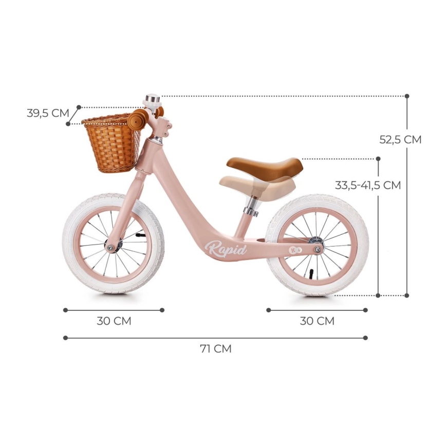 KINDERKRAFT SELECT - Laufrad RAPID2 rosa