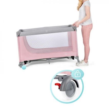 KINDERKRAFT – Reisebettchen LEODY rosa