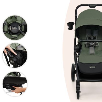 KINDERKRAFT SELECT - Sportkinderwagen YOXI Mystic Green