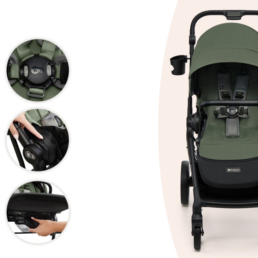 KINDERKRAFT SELECT - Sportkinderwagen YOXI Mystic Green