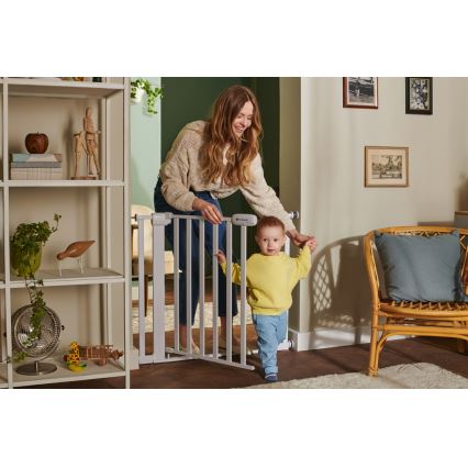 KINDERKRAFT - Sicherheitsbarriere LOCK&GO 75-103 cm weiß