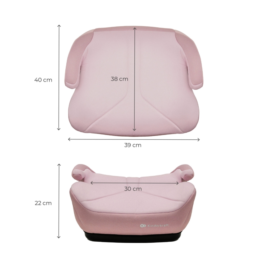 KINDERKRAFT - Sitzerhöhung I-BOOST 2 125–150 cm rosa