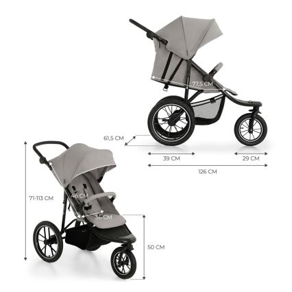 KINDERKRAFT - Sportwagen HELSI2 Grau