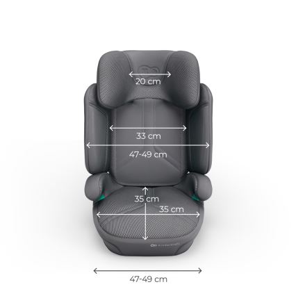 KINDERKRAFT - XPAND 2 PRO klappbarer Kindersitz 100-150 cm grau