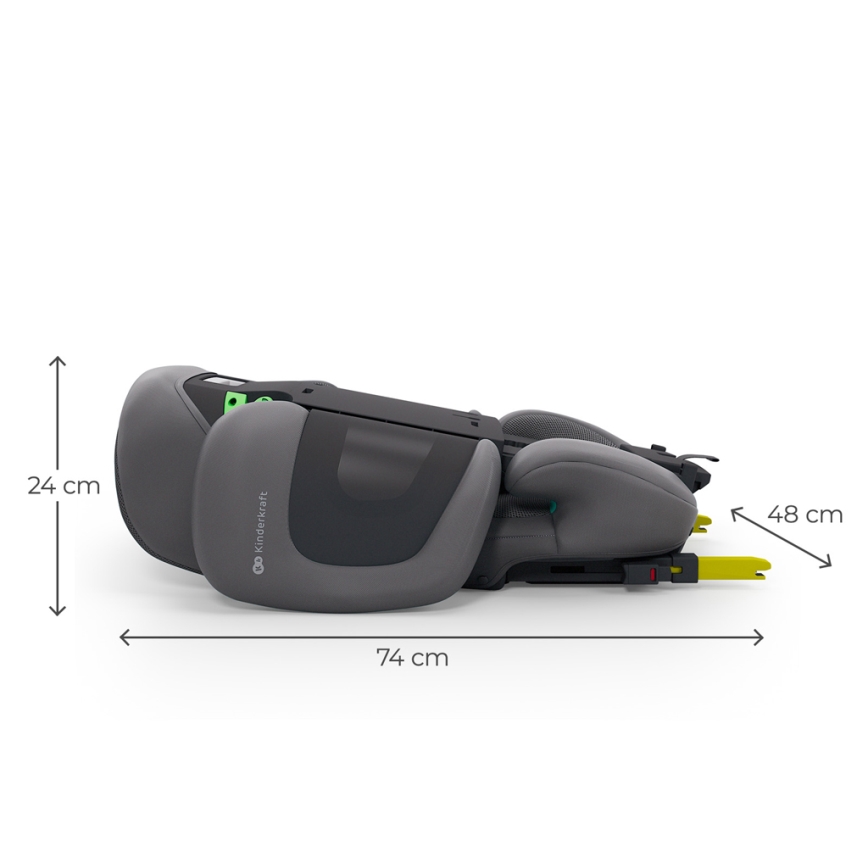 KINDERKRAFT - XPAND 2 PRO klappbarer Kindersitz 100-150 cm grau