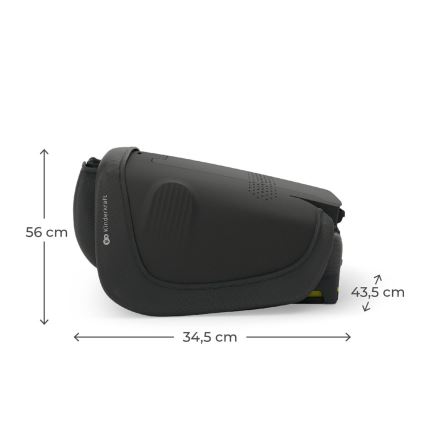 KINDERKRAFT - Zusammenklappbarer Autokindersitz UNITY 2 i-Size 100-150 cm schwarz