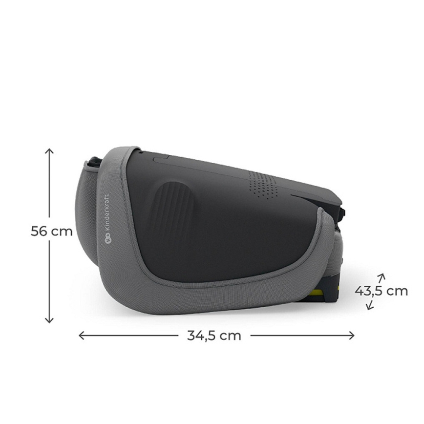KINDERKRAFT - Zusammenklappbarer Kindersitz UNITY 2 i-Size 100-150 cm grau