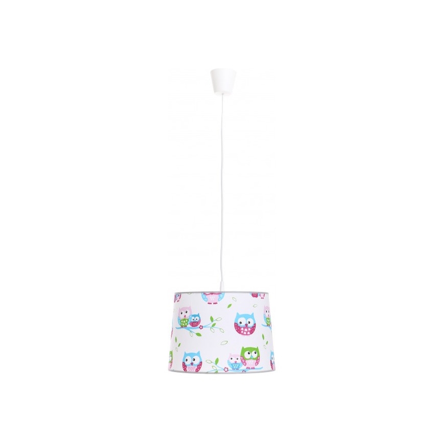Kinderkronleuchter an Schnur KIDS 1xE27/60W/230V Eulen
