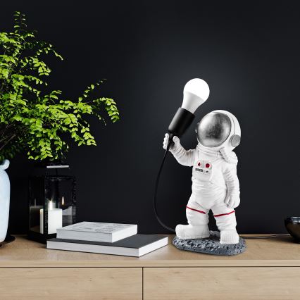 Kinderlampe ASTRONAUT 1xE27/40W/230V silber/weiß