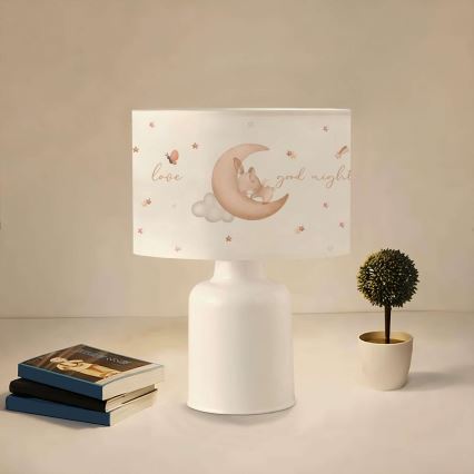 Kinderlampe CANDY 1xE27/40W/230V weiß/beige