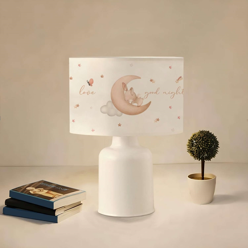 Kinderlampe CANDY 1xE27/40W/230V weiß/beige