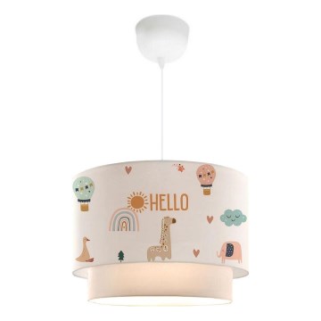 Kinderlampe CANDY 1xE27/40W/230V weiß/bunt