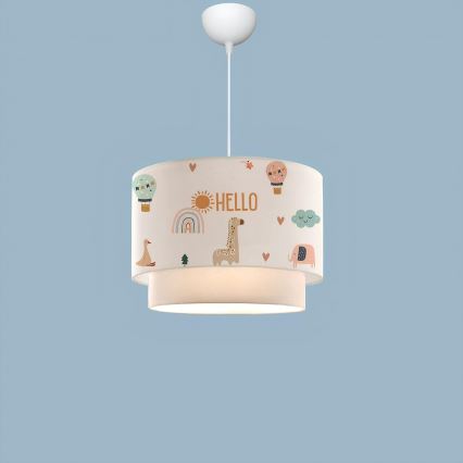 Kinderlampe CANDY 1xE27/40W/230V weiß/bunt