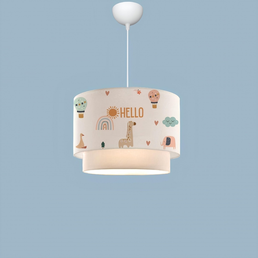 Kinderlampe CANDY 1xE27/40W/230V weiß/bunt