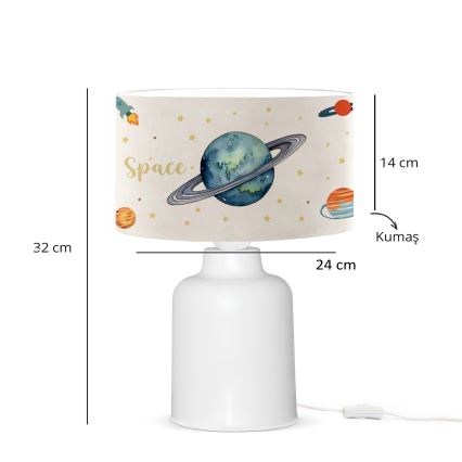 Kinderlampe CANDY 1xE27/40W/230V weiß/bunt