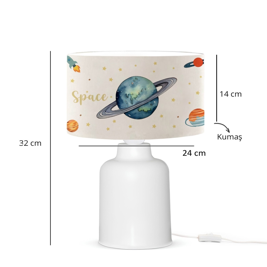 Kinderlampe CANDY 1xE27/40W/230V weiß/bunt
