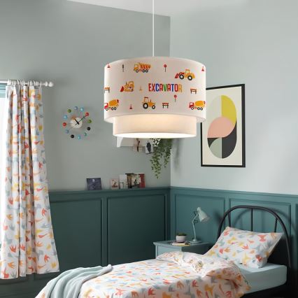 Kinderlampe CANDY 1xE27/40W/230V weiß/orange