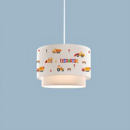 Kinderlampe CANDY 1xE27/40W/230V weiß/orange