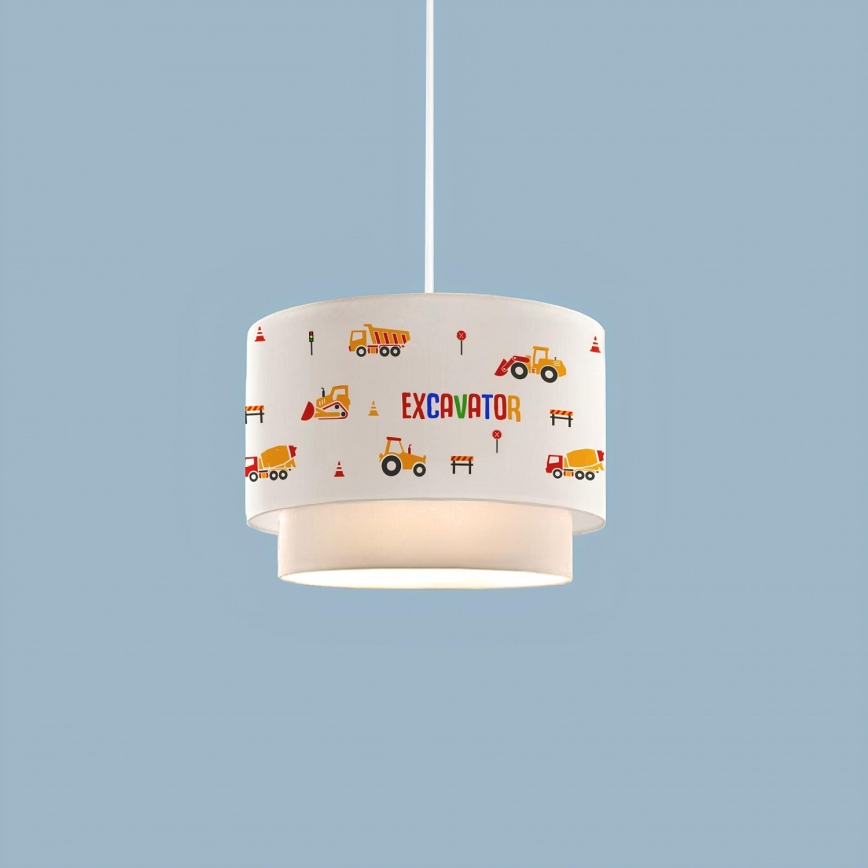 Kinderlampe CANDY 1xE27/40W/230V weiß/orange