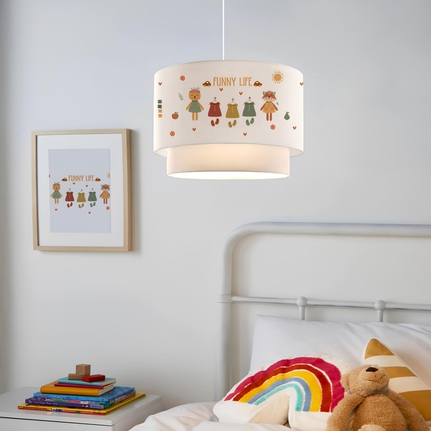 Kinderleuchte CANDY 1xE27/40W/230V weiß/bunt