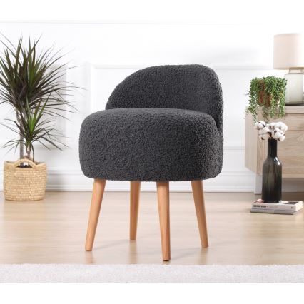 Kindersessel MIKI Ø 46 cm dunkelgrau