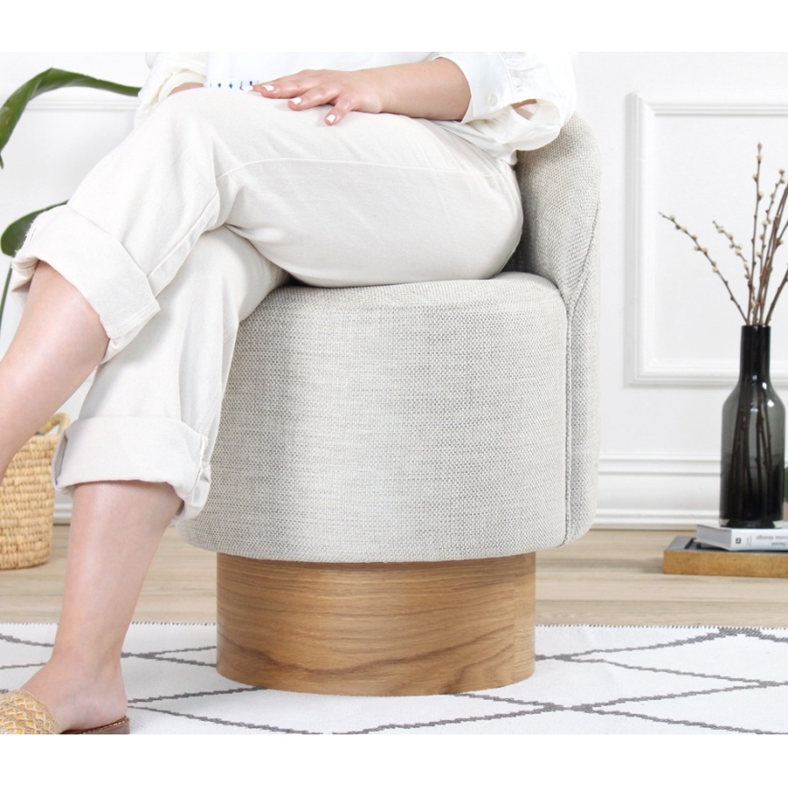 Kindersessel RIKI 40x47 cm hellgrau