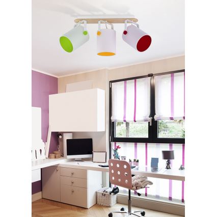 TK Lighting 1833 - Spotlight RELAX JUNIOR 3xE27/60W/230V