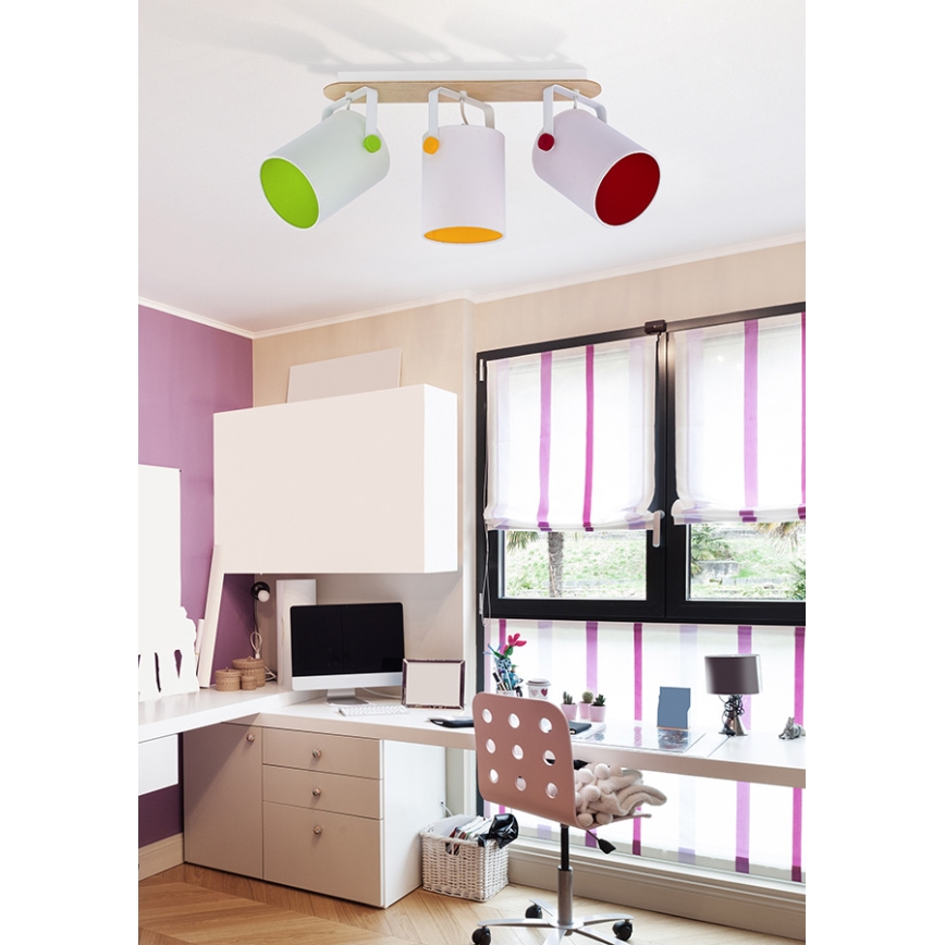 TK Lighting 1833 - Spotlight RELAX JUNIOR 3xE27/60W/230V