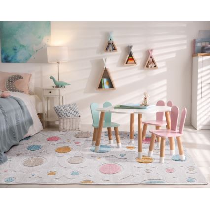 Kinderteppich PIAR 120 x 170 cm, mehrfarbig mit Punkten