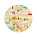 Kinderteppich STELLA STREETS 120 cm beige/Stadt