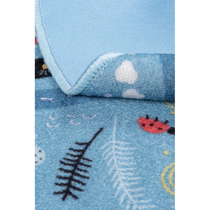 Kinderteppich STELLA STREETS 120 cm blau/Stadt