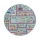 Kinderteppich STELLA STREETS 120 cm türkis/Stadt