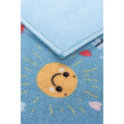 Kinderteppich STELLA STREETS 120x170 cm, blau/Stadtmotiv