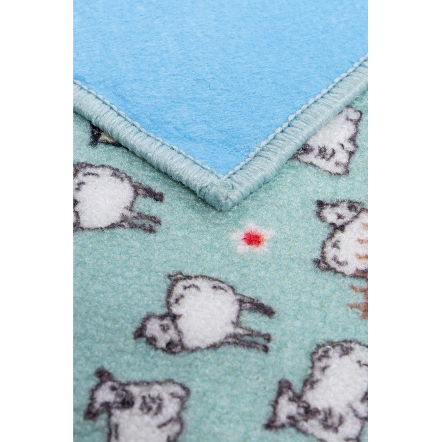 Kinderteppich STELLA STREETS 120x170 cm türkis/Stadt