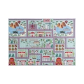 Kinderteppich STELLA STREETS 80x100 cm türkis/Stadt