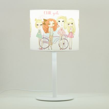 Kindertischlampe GIRLS VIBES 1xE27/60W/230V Ø 18 cm für Mädchen