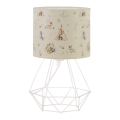 Kindertischlampe KIDS ROOM 1xE27/60W/230V, Ø 18 cm, mit niedlichen Tiermotiven